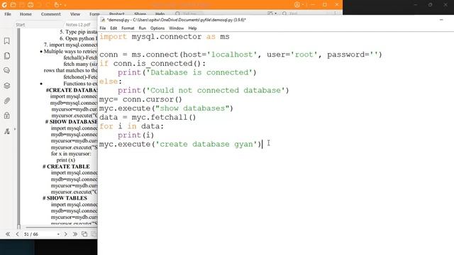 XII Interface in python with mysql смотреть онлайн