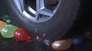 Crushing Crunchy & Soft Things by Car! EXPERIMENT: Car vs water balloons
