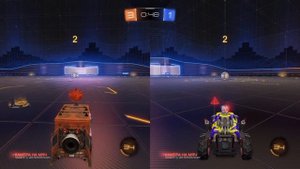 Rocket League (PS4) Играем вдвоём #1