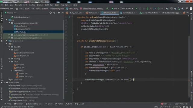 AlarmManager using Kotlin in Android Studio || Notification using AlarmManager || Kotlin смотреть онлайн