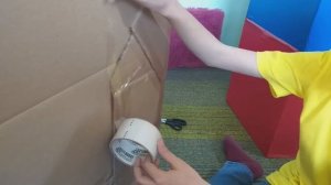 Строим КРЫШУ из Картона Доделываем Цветной ДОМ для Котиков LizaTube