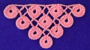 Узор для шали из кружочков