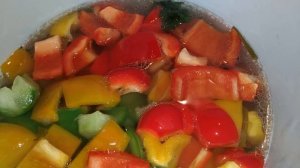 Маринованные кабачки со сладким перцем/Закуски/Рецепт № 100