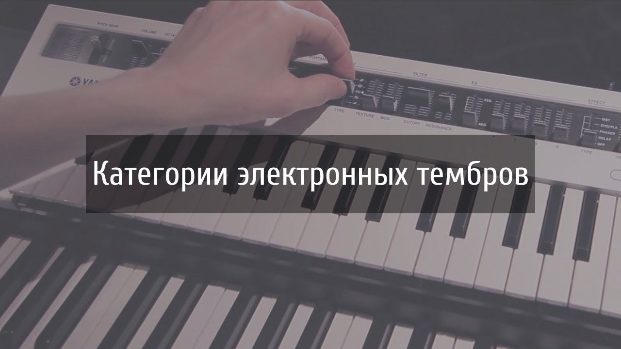 Yamaha MX & Reface CS — Категории электронных тембров