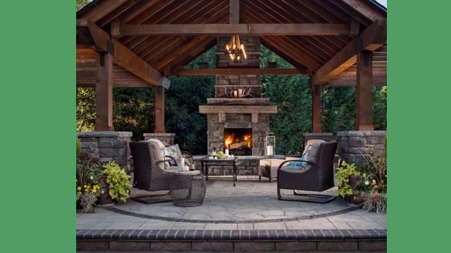 Беседка с мангальной зоной. Идеи, интерьер,благоустройство.