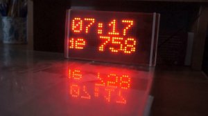 Часы с погодным информером