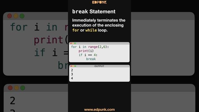 [Day 35] Jump Statements in Python - pass, break, continue | Dark Mode #100daysofpython