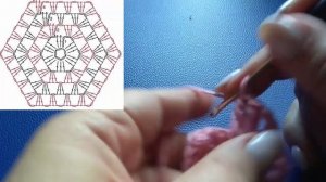 Оригинальная детская кофточка крючком  Шестиугольник