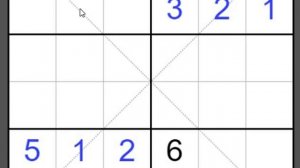 Как решать головоломку Судоку Х (икс)