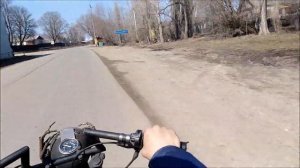 ПОКАТУШКИ на мотоцикле сдвигателем мотоблока, замер скорости и расход топлива