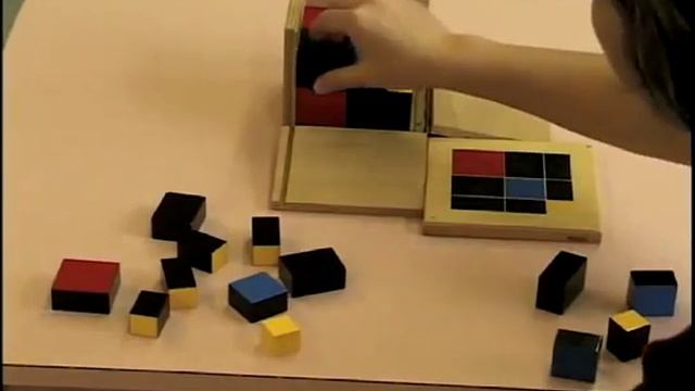 Монтессори-материалы: Презентация триномиального куба