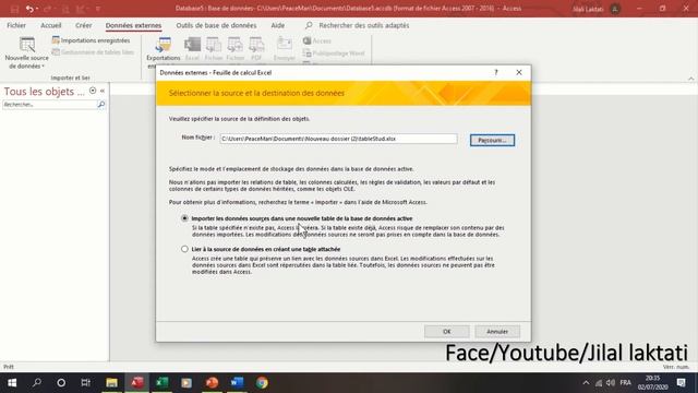 Excel to Access : كيفية تحويل بيانات من إكسل إلى أكسيس | Access الى Excel الاستيراد من смотреть онлайн