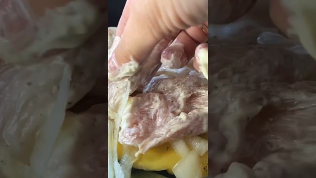Картофельная запеканка с куриным филе #простыерецепты #рецептынакаждыйдень #вкусныерецепты