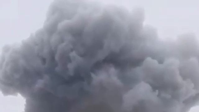 Взрыв в Киеве сняли на видео