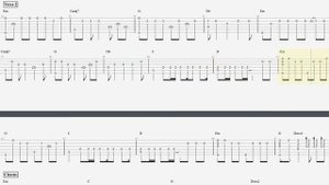 Numb - Linkin Park - Slow motion fingerstyle guitar tab