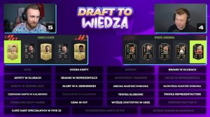 LICZY SIĘ PIŁKARSKA WIEDZA! DRAFT TO WIEDZA VS KOZA! FIFA 22