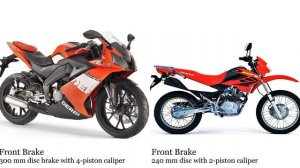 Derbi GPR 125 4T vs Honda XR 125 L Test specification comparison