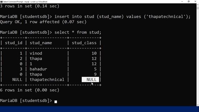 MySQL Constraints Hindi #17: NULL and NOT NULL Constraint in MySQL Expalined in Hindi