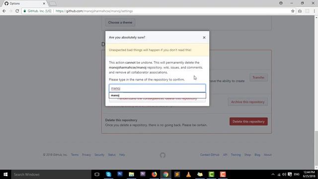 How to Delete the repository / project on github.com or github successfully смотреть онлайн