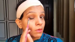 GLAM  PARTY MAKEUP  TUTORIAL| BLUE DRESS|HOWTO MAKE YOUR EYES BIG IN EASIEST WAY.....AT HOME @Nagee