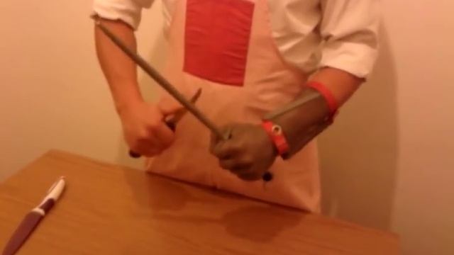 Как править (точить) нож на мусате смотреть онлайн