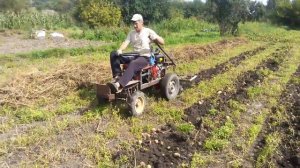 Самодельный,трактор на базе дизельного мотоблока кентавр 9 л.с