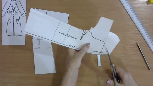 Платье - рубашка. Моделируем. смотреть онлайн