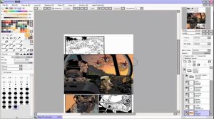 Simon Graves ACE #1 Page 4 Walkthrough (Narrated) | Time Lapse Comic Art Tutorial