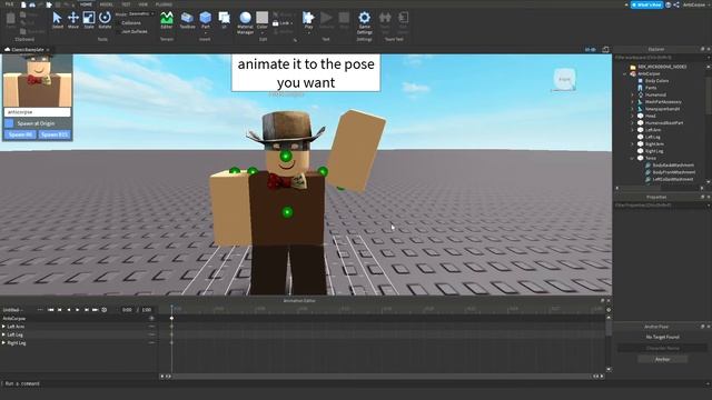 Pose NPCs | Anchor Pose Plugin | Roblox Studio смотреть онлайн
