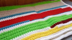 Вяжем из остатков. Часть 2. Деревенские коврики для уюта)#ковриккрючком