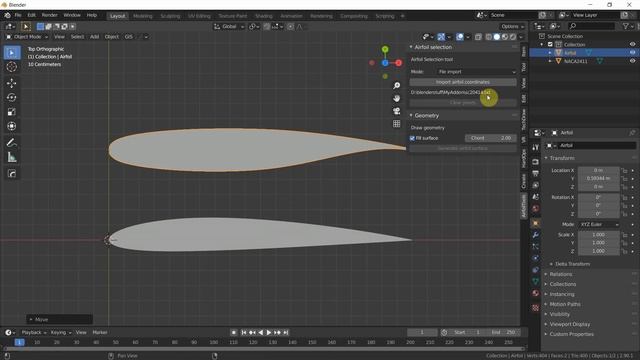 Create accurate aiplane wings in Blender with AirfoilToolsBeta addon: Tutorial смотреть онлайн