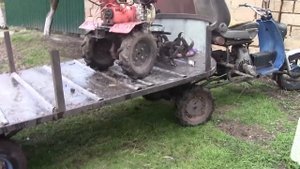 Моторолер муравей DIY .С полуприцепом.!