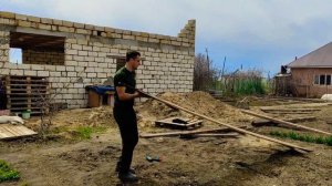 Заливка бетонной плиты над ямой