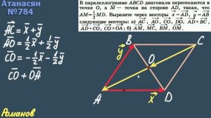 784 ГДЗ по геометрии 9 класс Атанасян - ПРОИЗВЕДЕНИЕ ВЕКТОРА