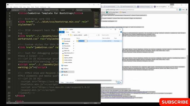 Basic Express Website Development using Node JS #nodejs #nodejstutorial #nodejswebsite