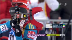 Biathlon Massenstart der Damen in Ruhpolding 2013