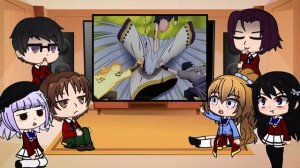 ?Classroom of the elite react to Naruto and Sasuke | Ayanokoji  | Part 1