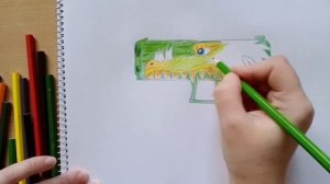 Как нарисовать пистолет P350 "Forest spirit" из standoff2 || how to draw a gun P350 "Forest spirit"