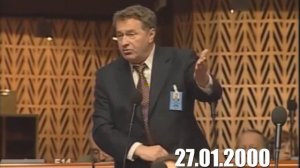 Жириновский выступает в Европе в 2000 году.  Он еще тогда все знал как будет
