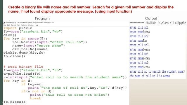 Python Binary file program 1
