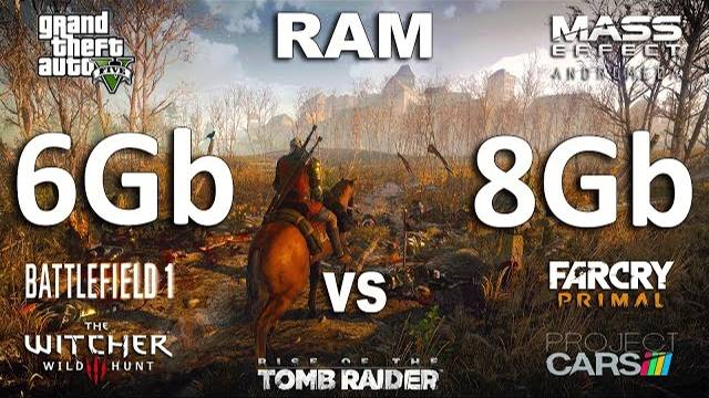 6Gb vs 8Gb RAM Test in 7 Games смотреть онлайн