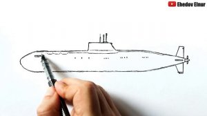 Как нарисовать Подводную лодку