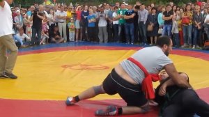 татарская борьба КУРЭШ на Сабантуе) Тюмень,30.07.16
