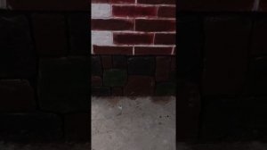 фасад имитация кирпича из простого плиточного клея, очень дёшево и просто . Часть 3