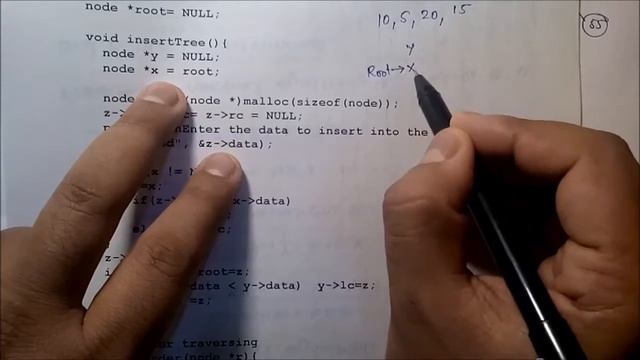 [DS 14] Binary search tree: Insert data into BST with C Program
