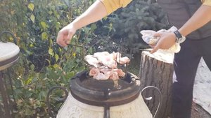Копчёные куриные крылышки в тандыре!!!!