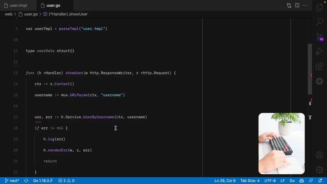 07 Golang Social Network: user profile смотреть онлайн