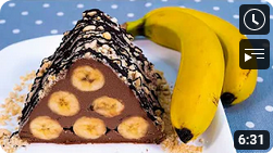 Банано шоколадный тортик без выпечки