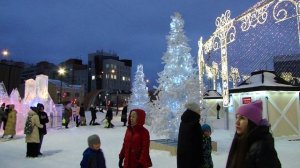 Город Пермь Эспланада Горки Ледовый городок