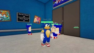 SONIC VS SONIC.EXE ELEVATOR IN ROBLOX